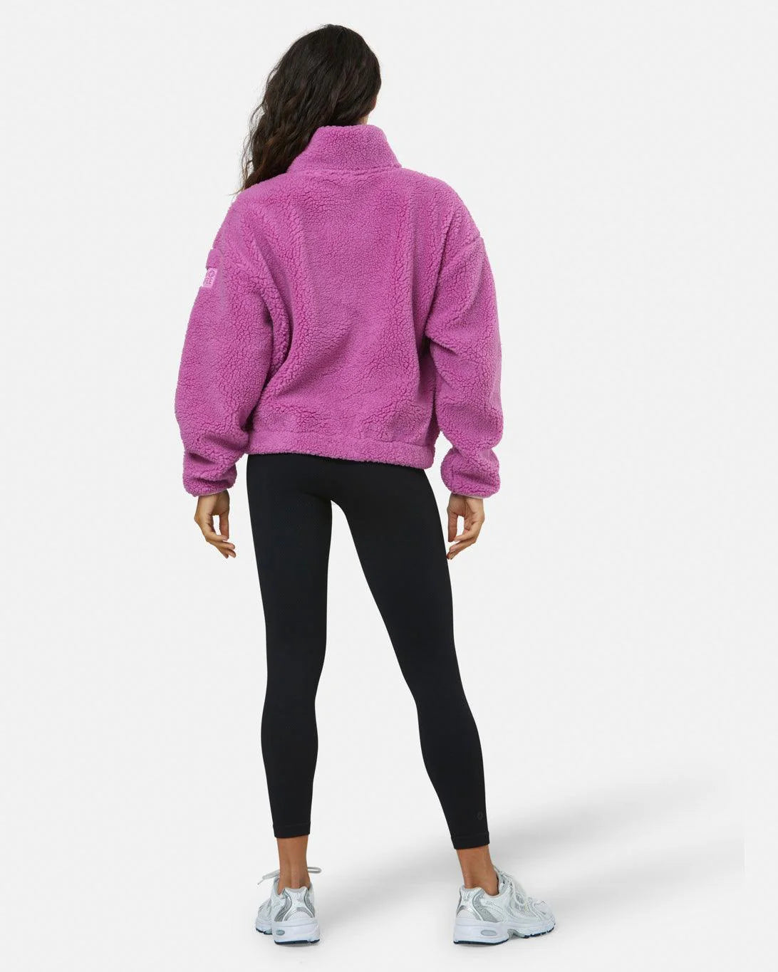 Gym+Coffee Industry Fleece High Collar Jacket (Ladies) - Crisp Pink