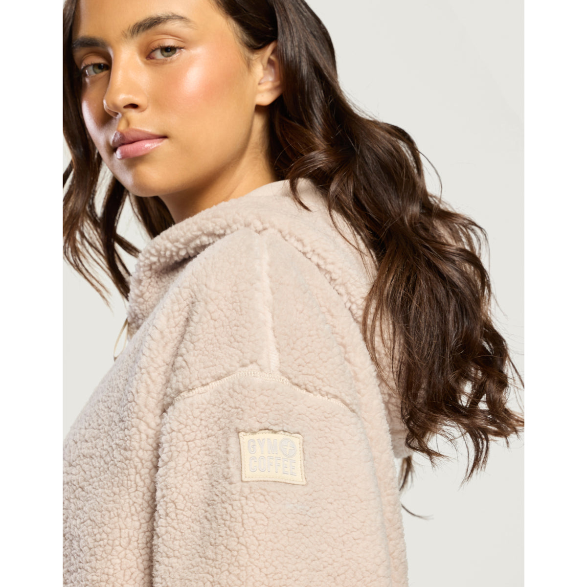 Gym+Coffee Industry Fleece Hooded Full Zip (Ladies) - Natural