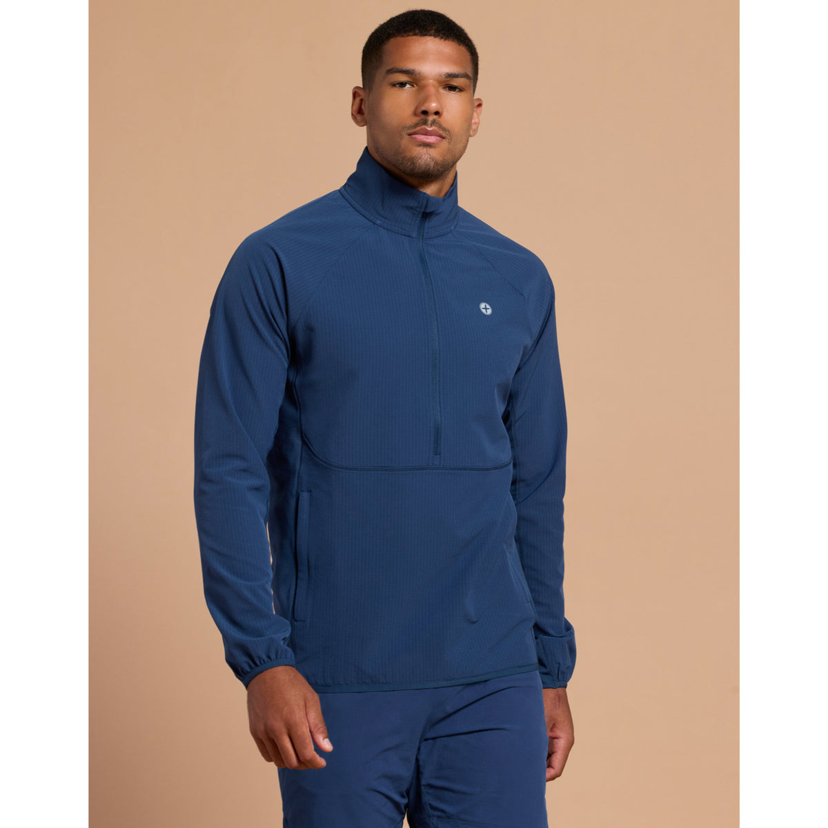Gym+Coffee Relentless Train Midlayer (Mens) - Petrol Blue