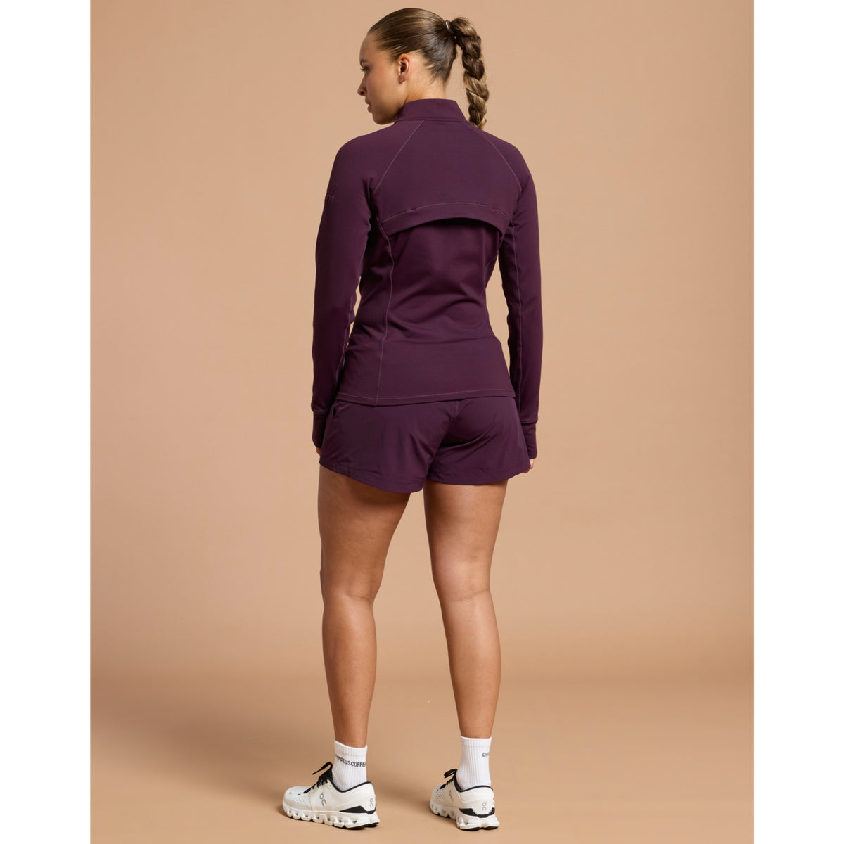 Gym+Coffee Relentless Full Zip (Ladies) - Grape Noir