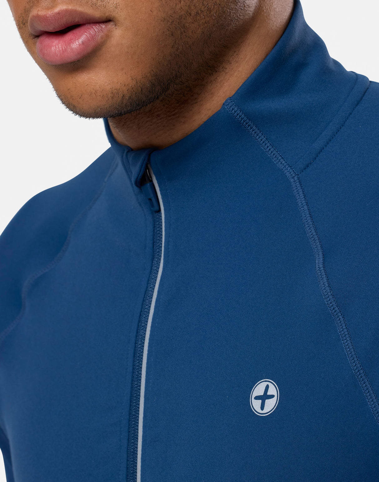 Gym+Coffee Relentless 1/4 Zip (Mens) - Petrol Blue