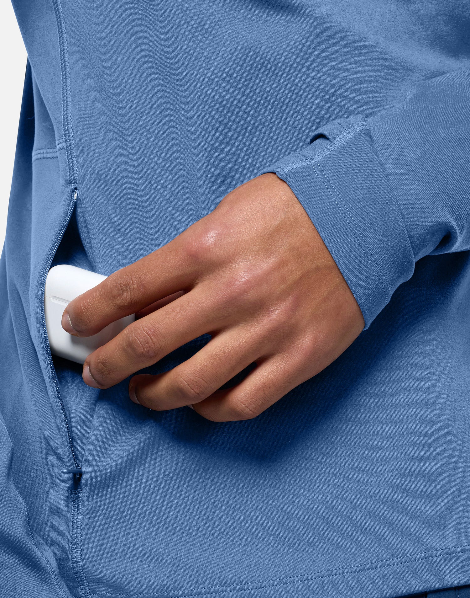 Gym+Coffee Relentless 1/4 Zip (Mens) - Oasis Blue