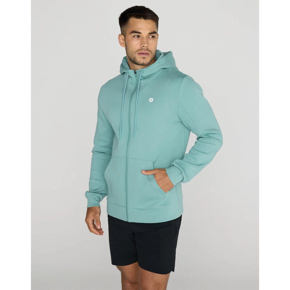 Gym+Coffee Relentless Zip Hoodie (Mens) - Fresh Green