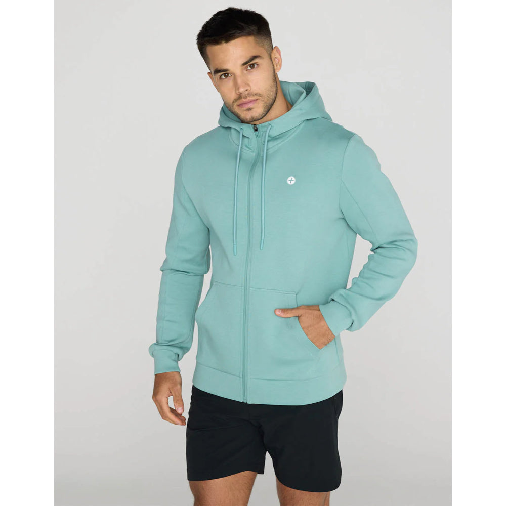 Gym+Coffee Relentless Zip Hoodie (Mens) - Fresh Green