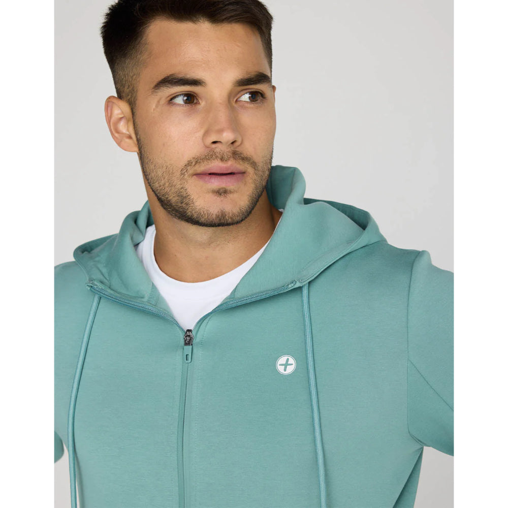 Gym+Coffee Relentless Zip Hoodie (Mens) - Fresh Green