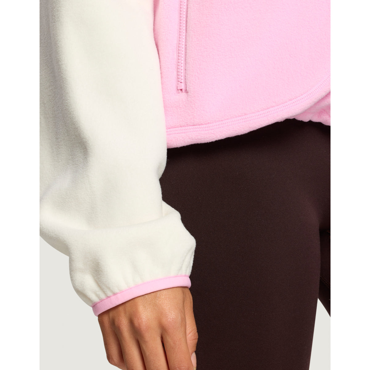 Gym+Coffee Snap Polar Fleece (Ladies) - Pink Blossom