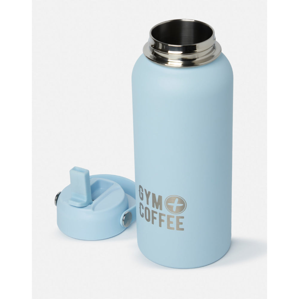 Gym+Coffee 1L Hydrate Bottle - Baby Blue