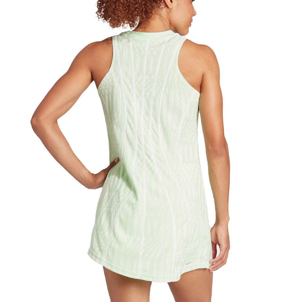 Adidas Melbourne AirChill Pro Tennis Dress (Ladies) - Semi Green Spark/Green Spark