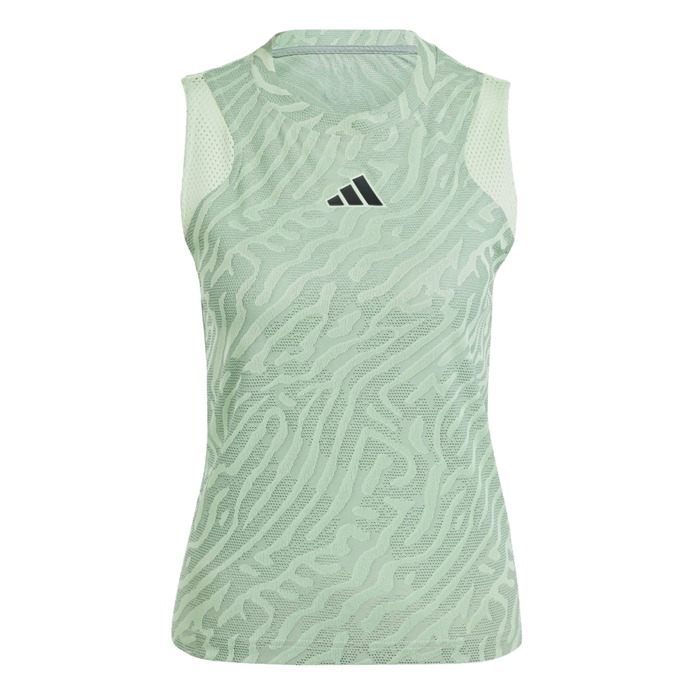 Adidas Melbourne AirChill Pro Match Tank Top (Ladies) - Silver Green/Semi Green Spark