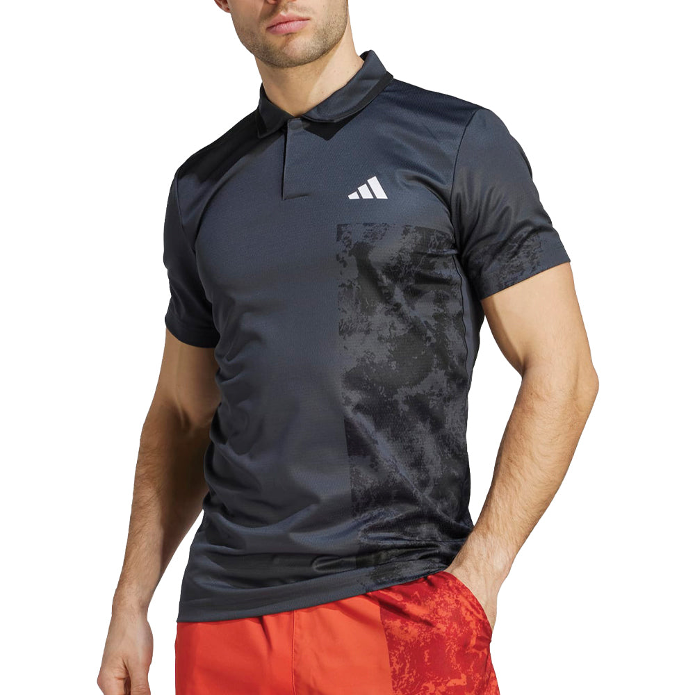 Adidas Paris HEAT.RDY Freelift Tennis Polo Shirt (Mens) - Carbon