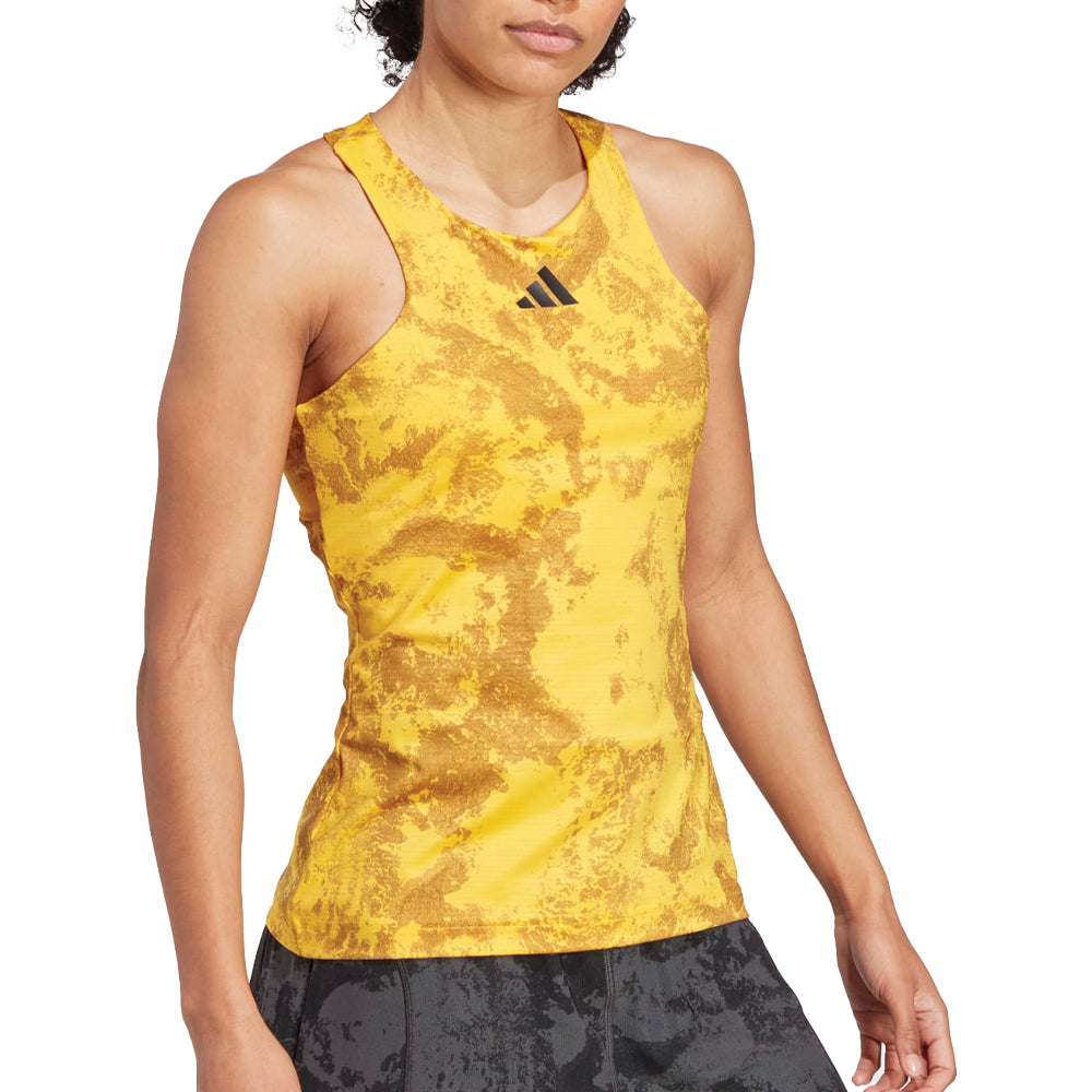 Adidas Paris HEAT.RDY Tennis Y-Tank Top (Ladies) - Bold Gold
