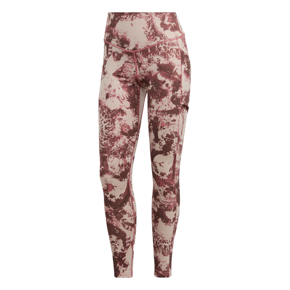 Adidas Paris 2-in-1 Tennis Leggings (Ladies) - Wonder Taupe/Pink Strata