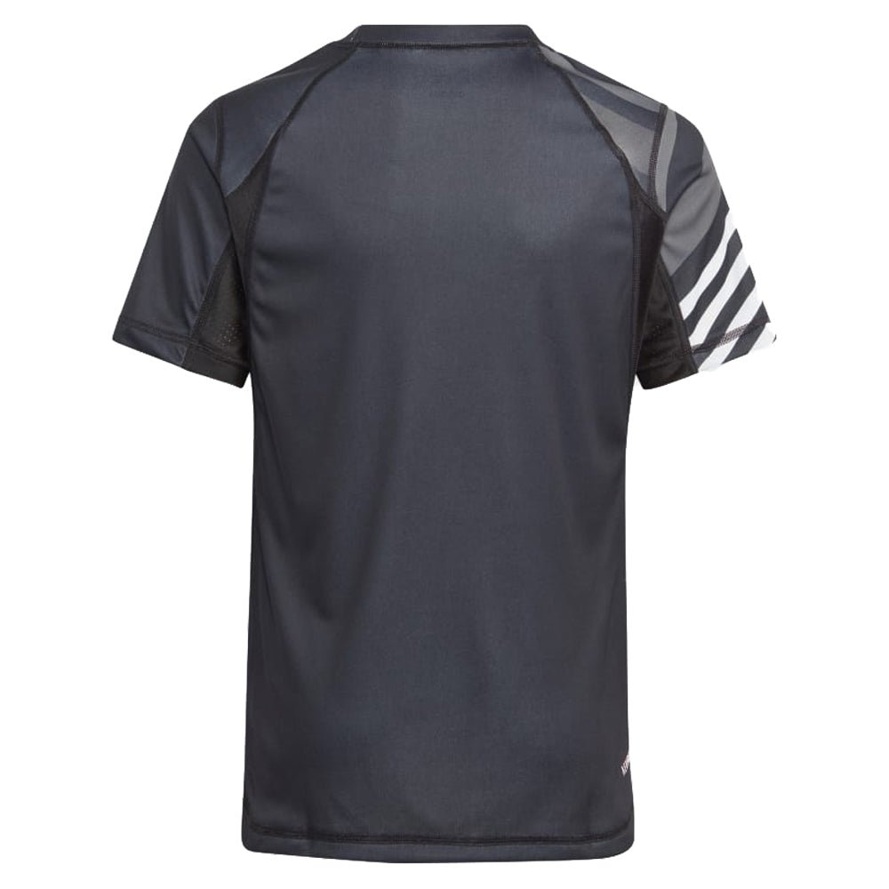 adidas New York Pro Tennis T-Shirt (Boys) - Black