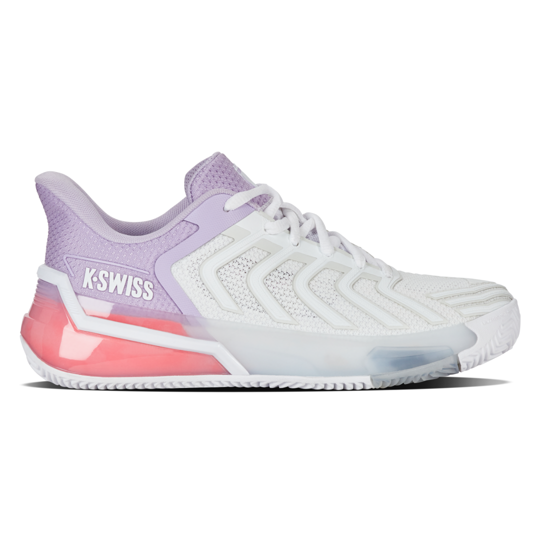 K-Swiss Ultrashot 4 (Ladies) - Clay-White/Orchid Petal/Neon Blaze