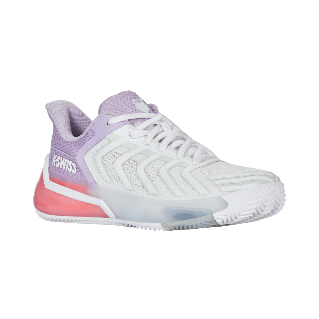 K-Swiss Ultrashot 4 (Ladies) - Clay-White/Orchid Petal/Neon Blaze