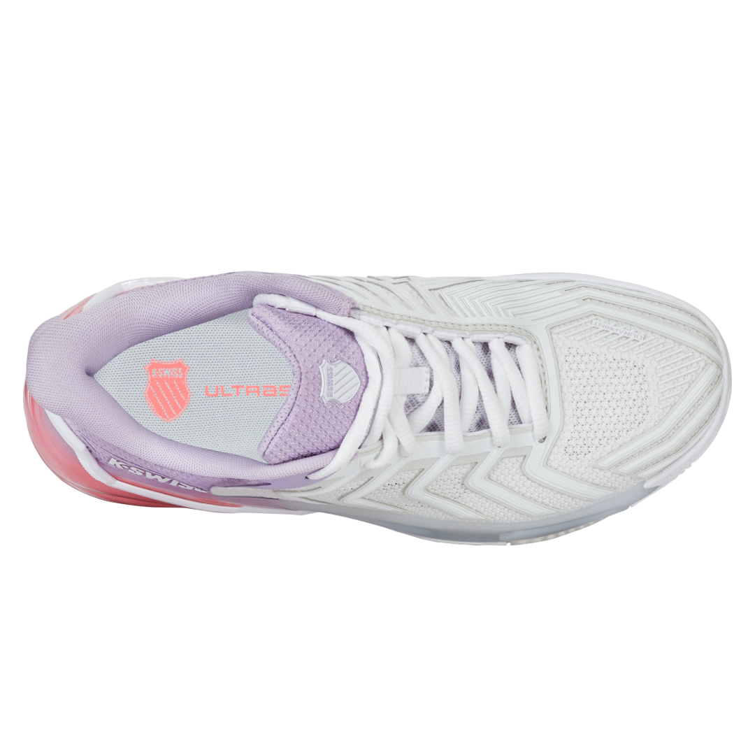 K-Swiss Ultrashot 4 (Ladies) - Clay-White/Orchid Petal/Neon Blaze