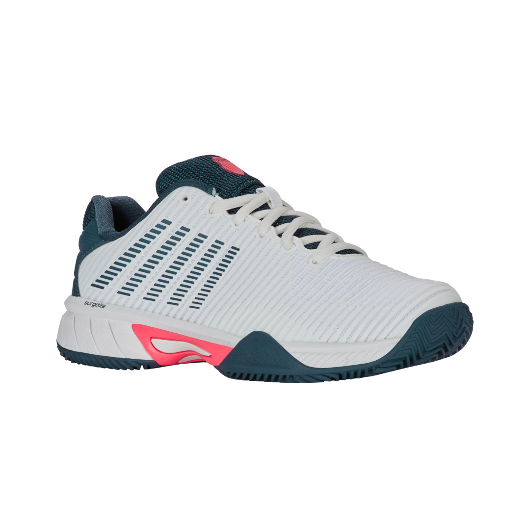 Hypercourt Express 2 Clay (Junior) White/Stargazer/Neon Blue