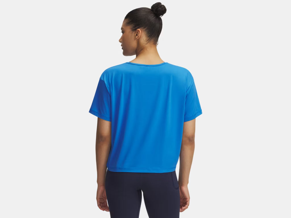 Under Armour Motion Short Sleeve Top (Ladies) - Blue Atlantis / White