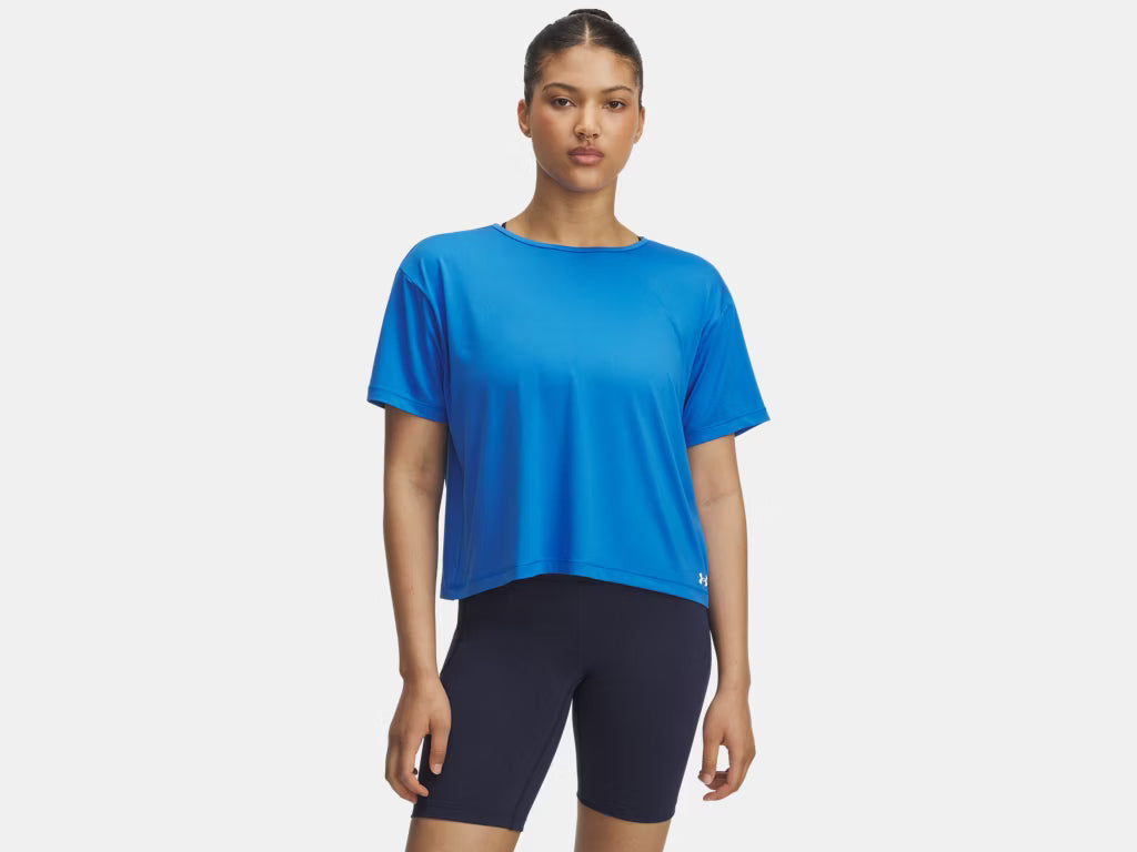 Under Armour Motion Short Sleeve Top (Ladies) - Blue Atlantis / White