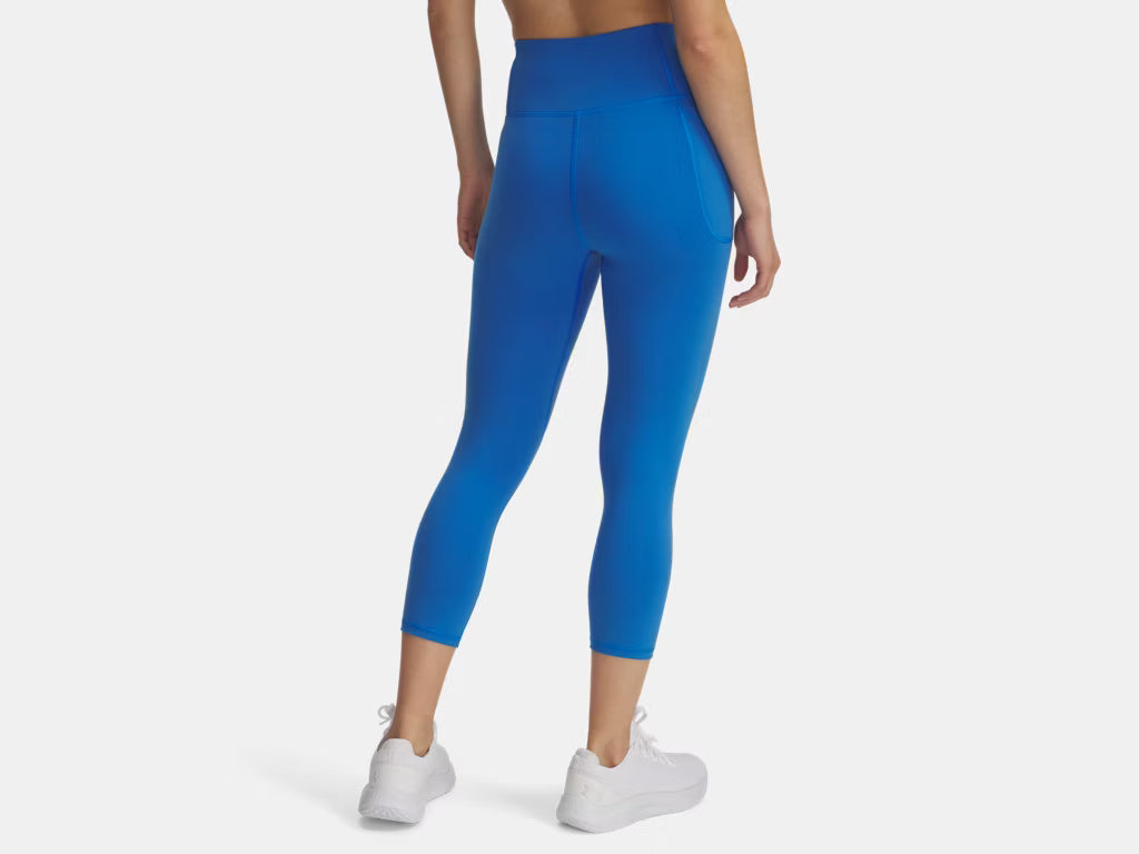 Under Armour Motion Capris Leggings (Ladies) - Blue Atlantis / White