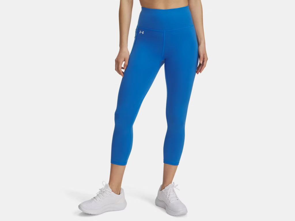 Under Armour Motion Capris Leggings (Ladies) - Blue Atlantis / White