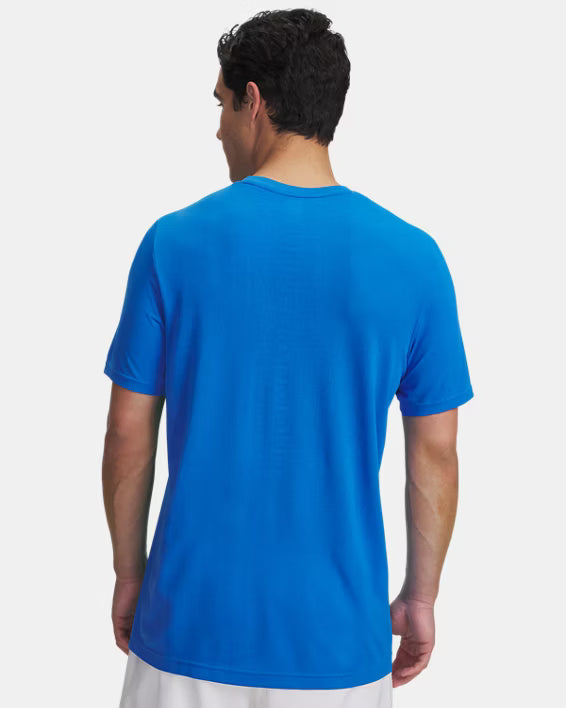 Under Armour Vanish Seamless Short Sleeve (Men's) - Blue Atlantis / White