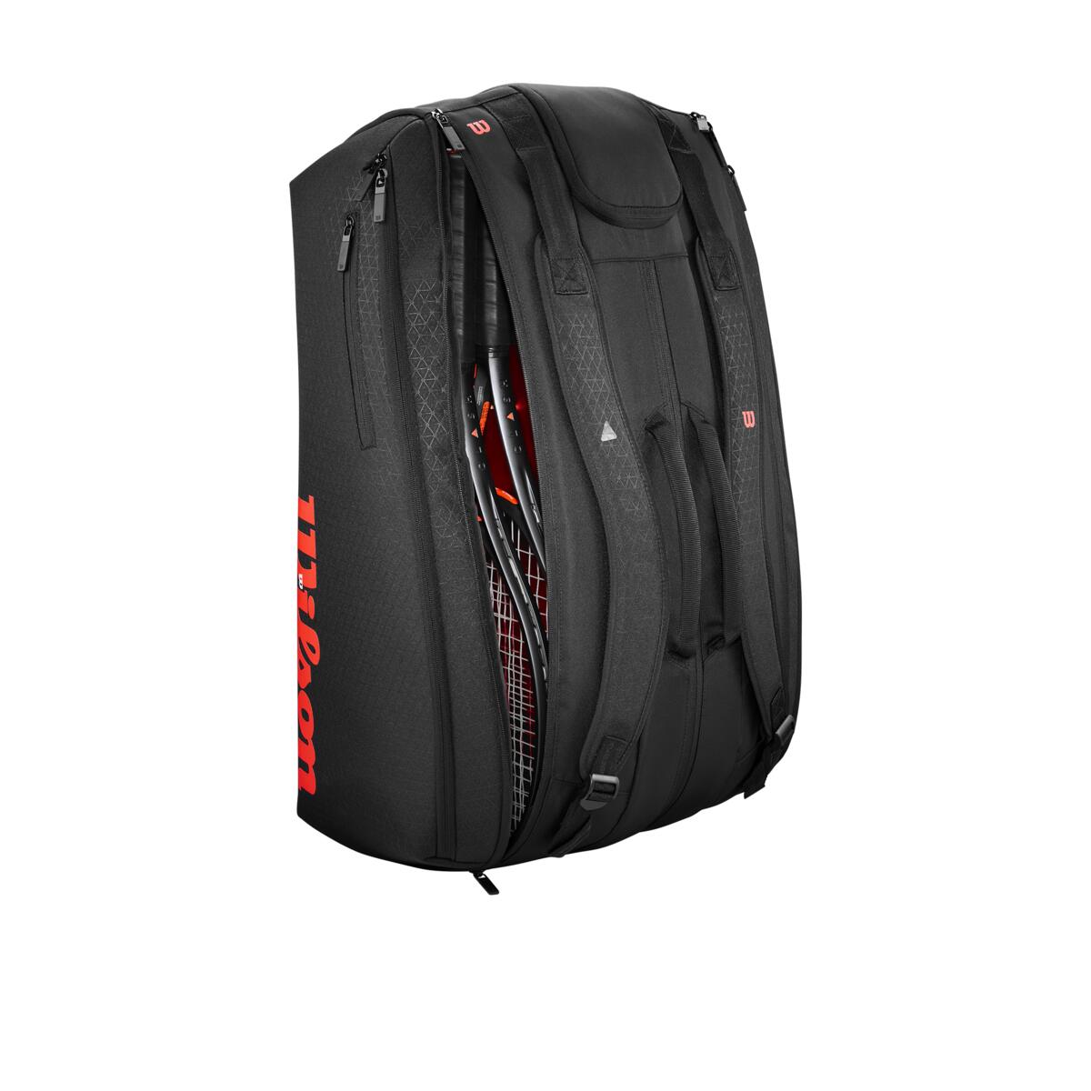 Wilson Clash V3 15 Pack Racket Bag - Black/Red