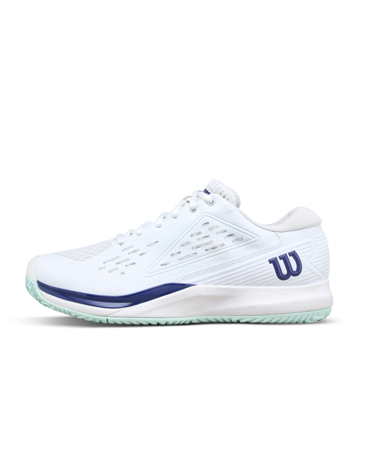 Wilson Rush Pro Ace Junior All Court Tennis Shoe - White/Bay/Skipper Blue