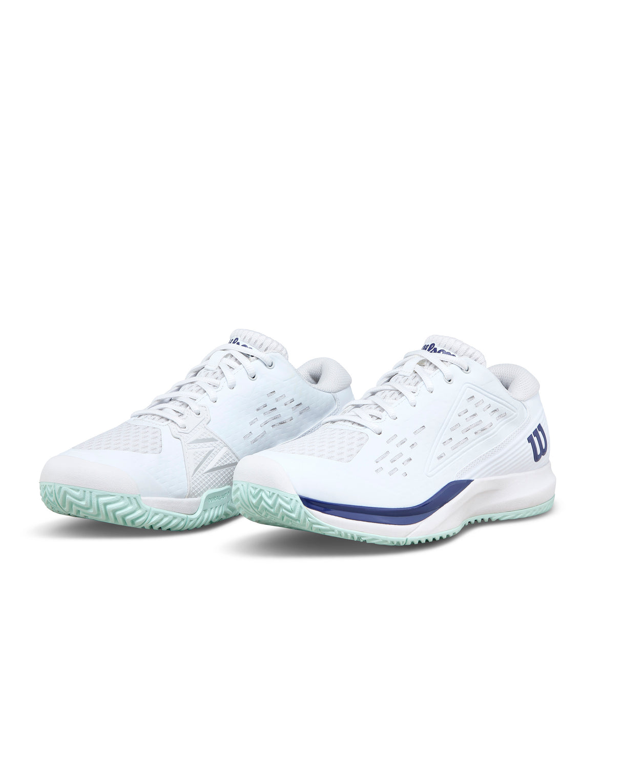 Wilson Rush Pro Ace Junior All Court Tennis Shoe - White/Bay/Skipper Blue