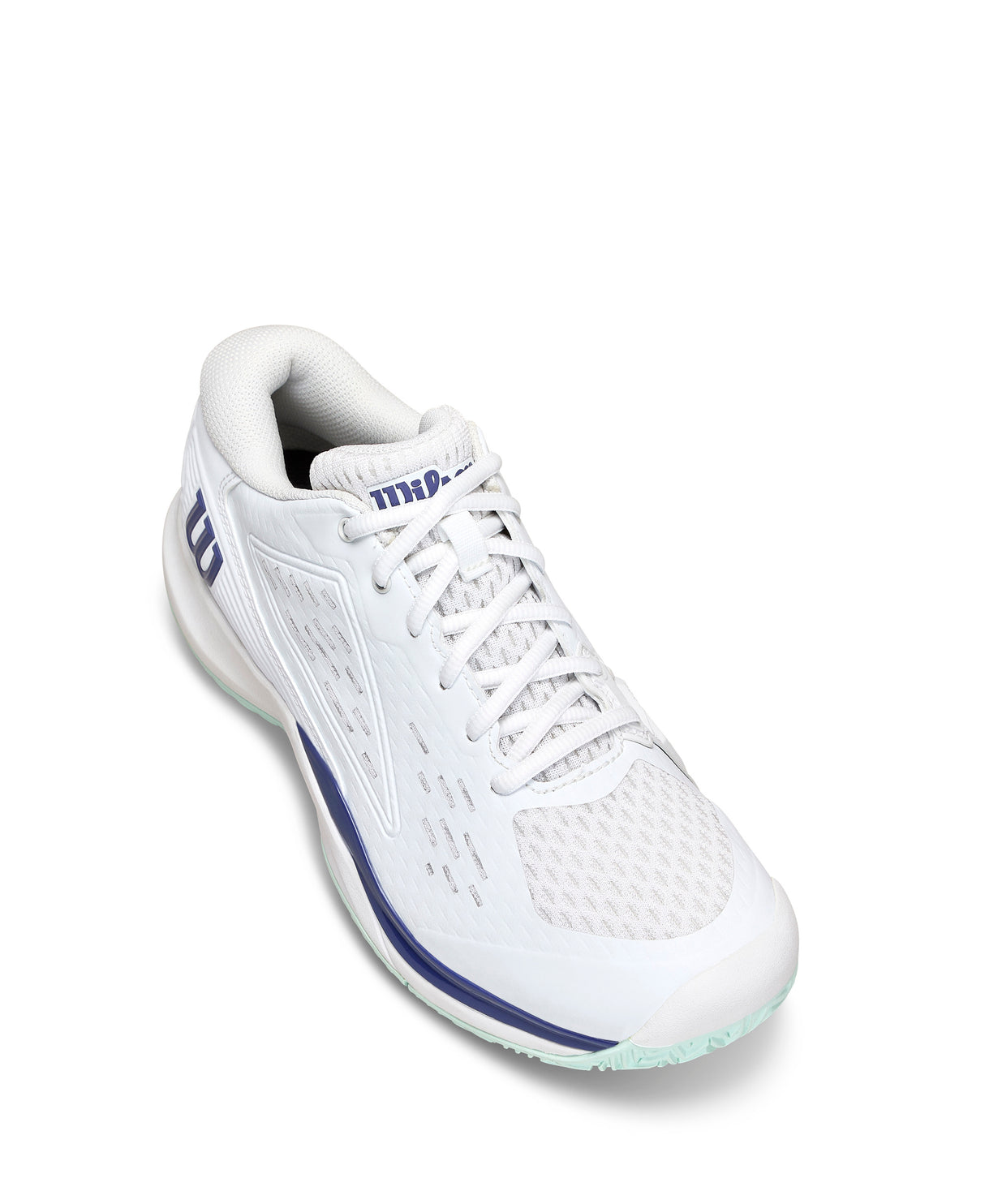 Wilson Rush Pro Ace Junior All Court Tennis Shoe - White/Bay/Skipper Blue