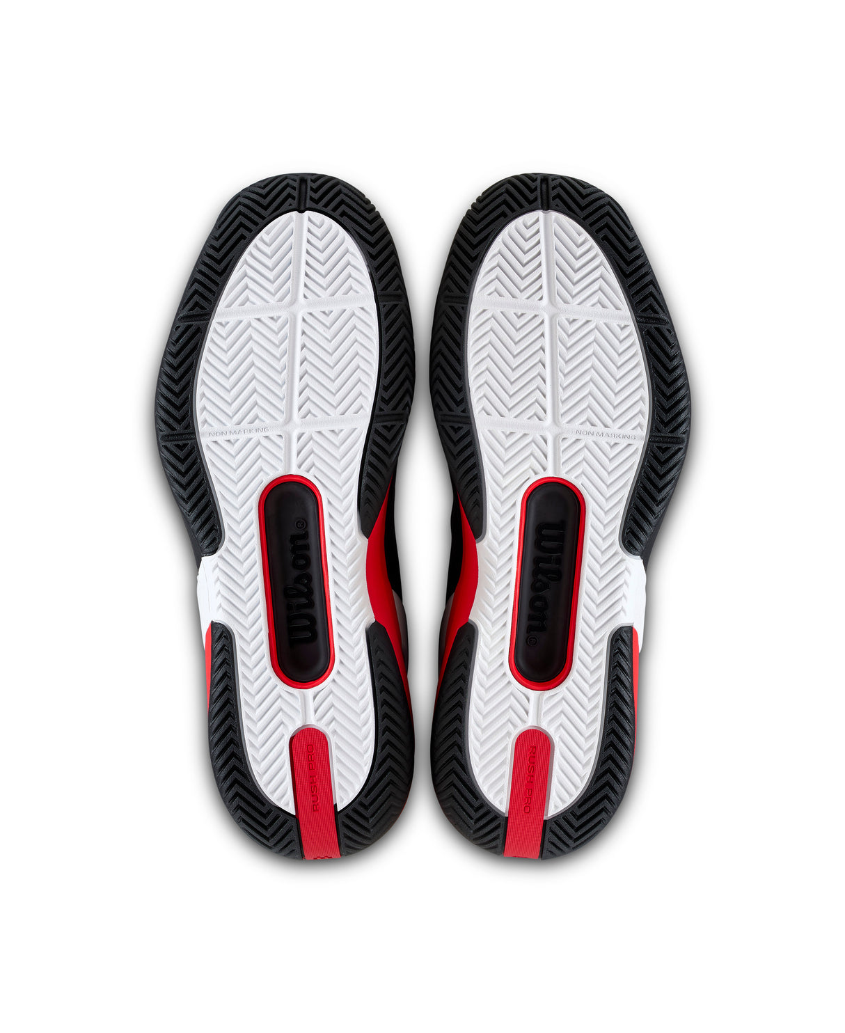 Wilson Rush Pro 5 All Court Tennis Shoes (Mens) - White/Bay/Fiery Coral