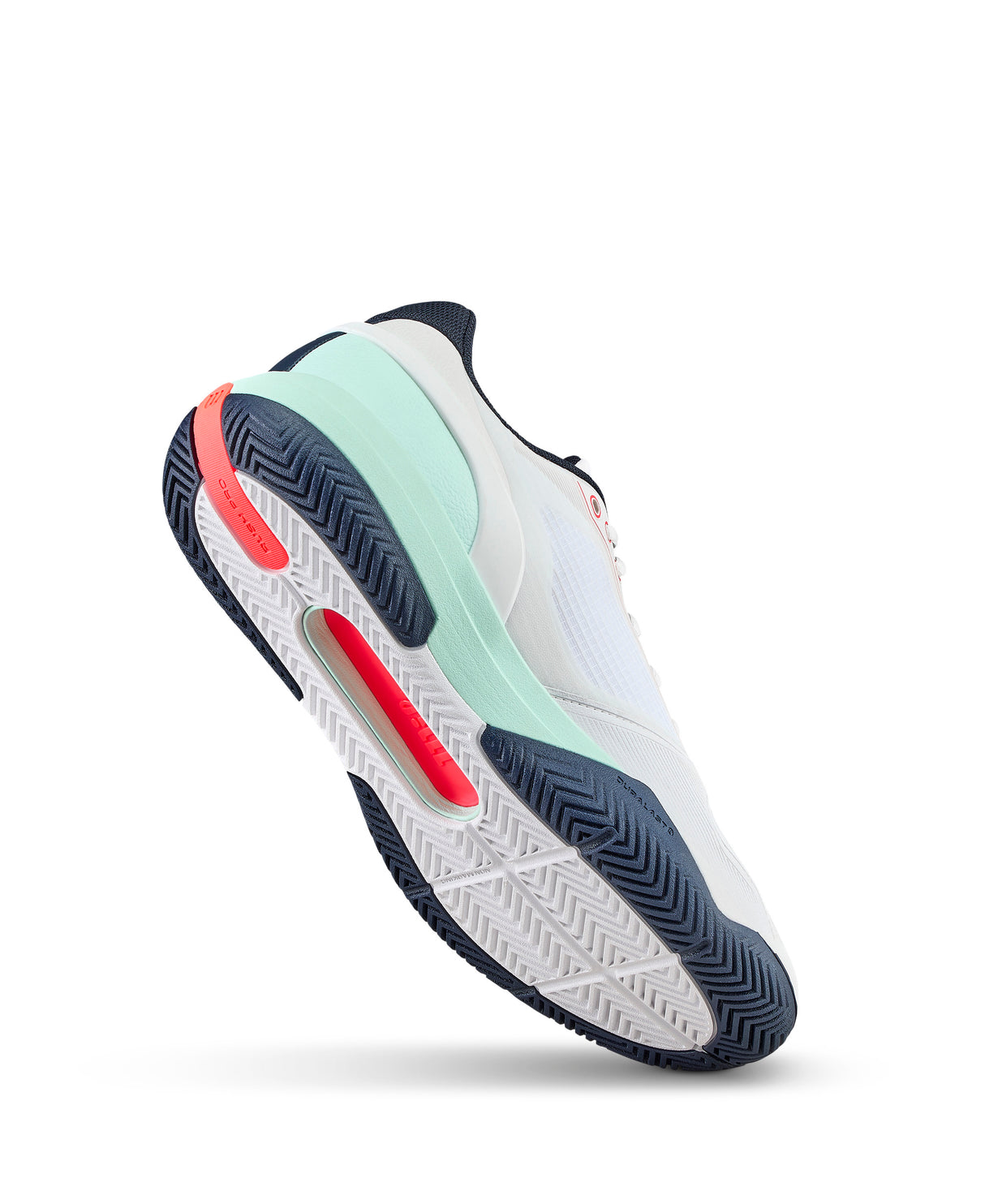 Wilson Rush Pro 5 All Court Tennis Shoes (Mens) - White/Bay/Fiery Coral
