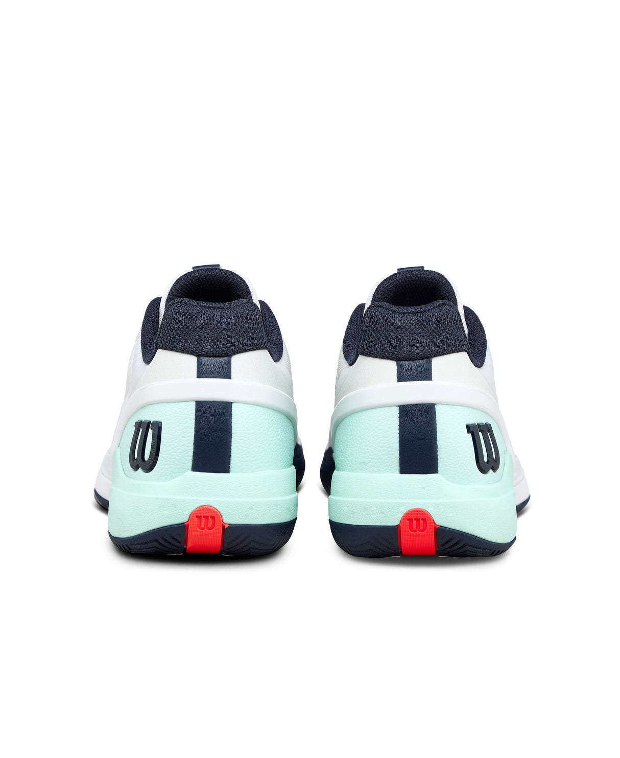 Wilson Rush Pro 5 All Court Tennis Shoes (Mens) - White/Bay/Fiery Coral