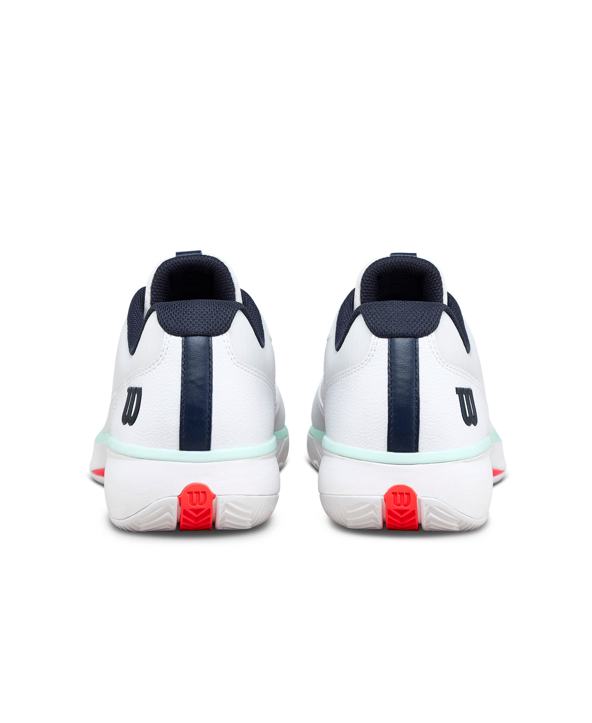 Wilson Rush Lite 5 All Court Tennis Shoes (Mens) - White/Bay/Fiery Coral