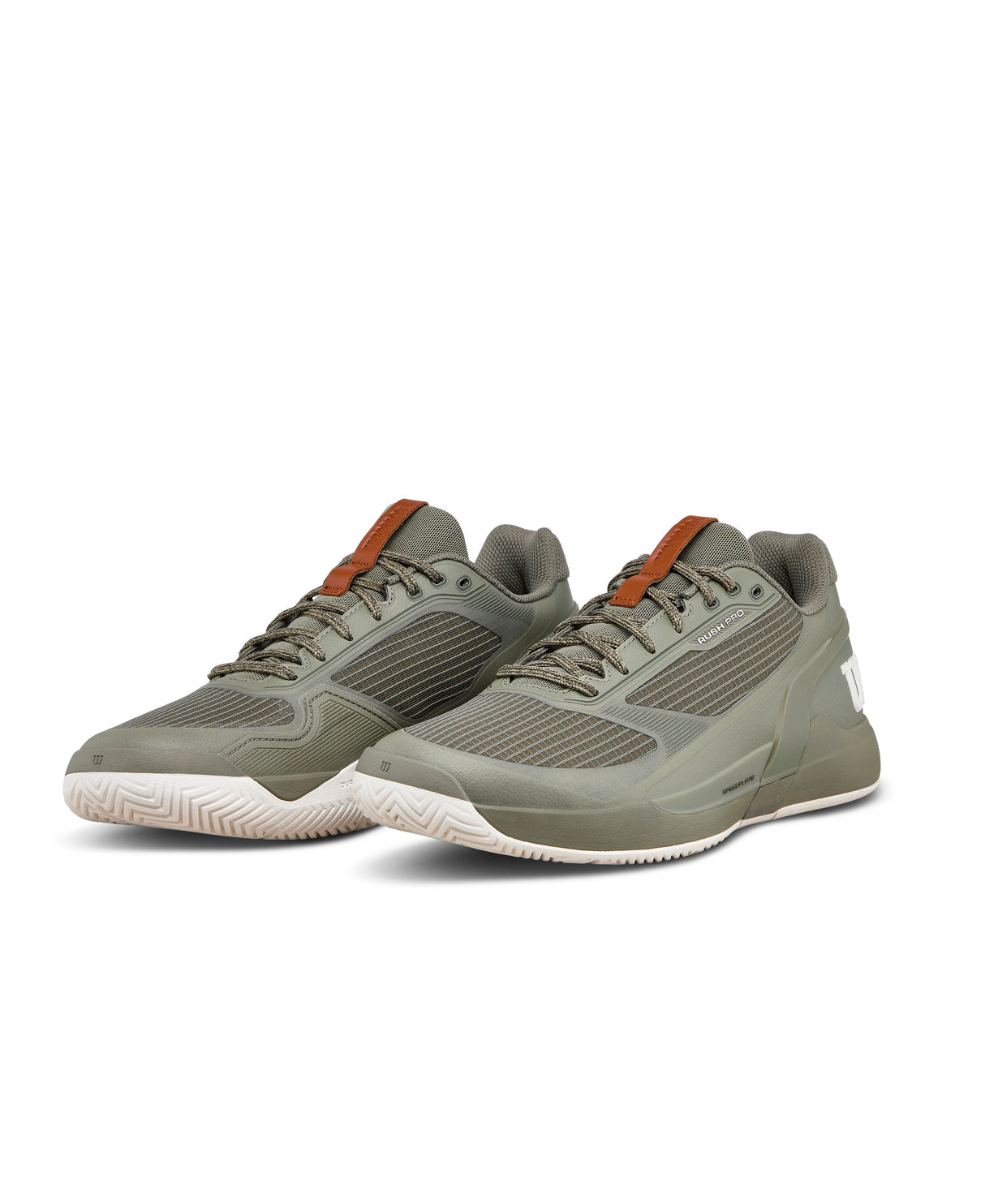 Wilson Rush Pro 5 All Court Tennis Shoes (Mens) - Vetiver/Tofu/Caramel Cafe