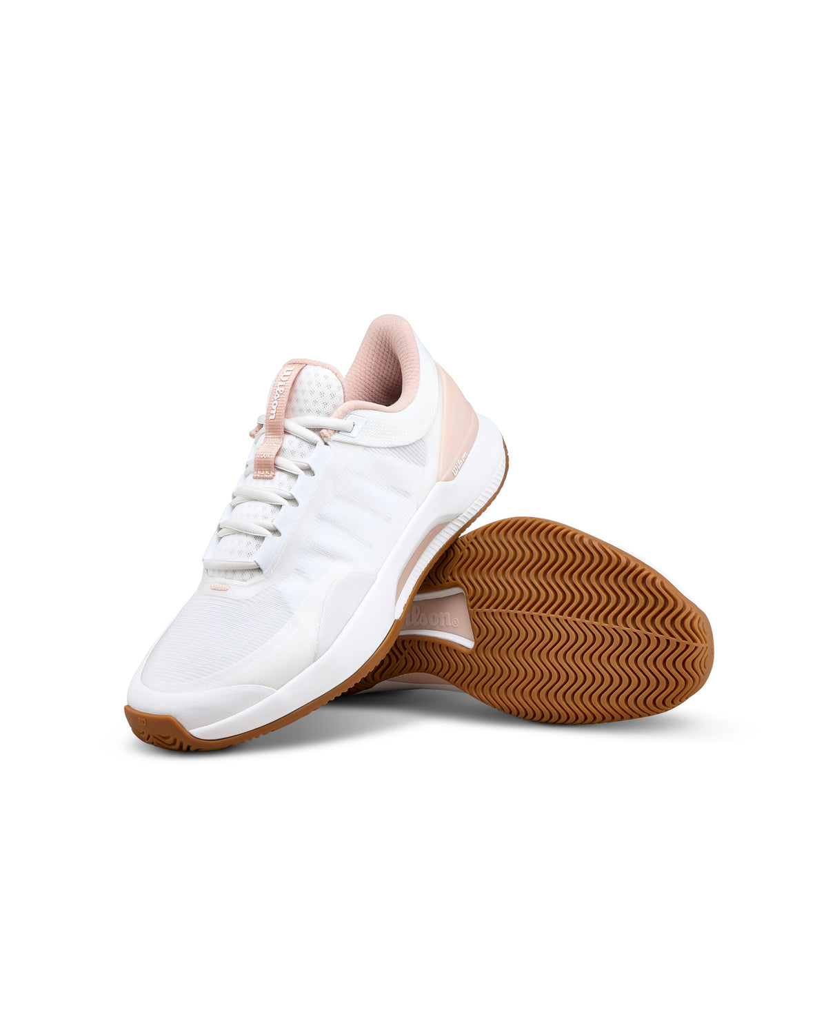 Wilson Intrigue Tour All Court Tennis Shoes (Ladies) - White/Cameo Rose/Gum