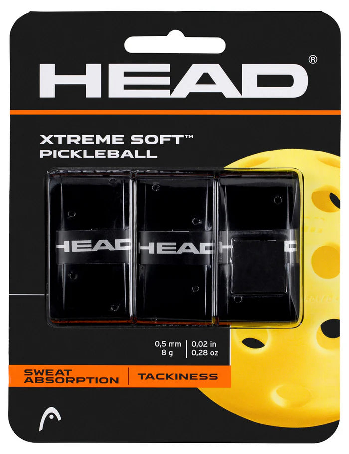 HEAD Prime Xtreme Soft Pickleball 3 Pack (Black)