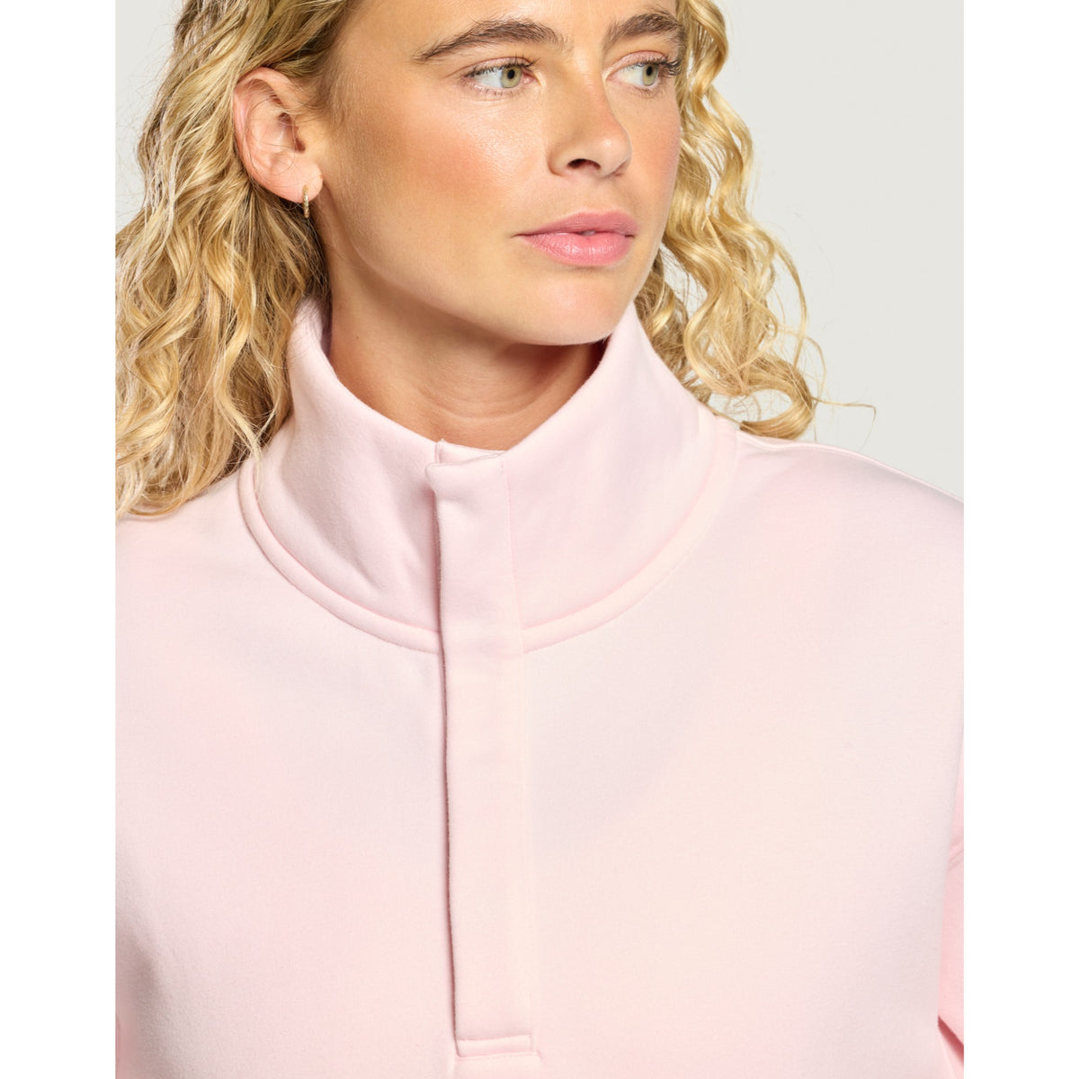 Gym+Coffee Daily Snap Collar Sierra Sweatshirt (Ladies) - Ballet Pink - photo 5