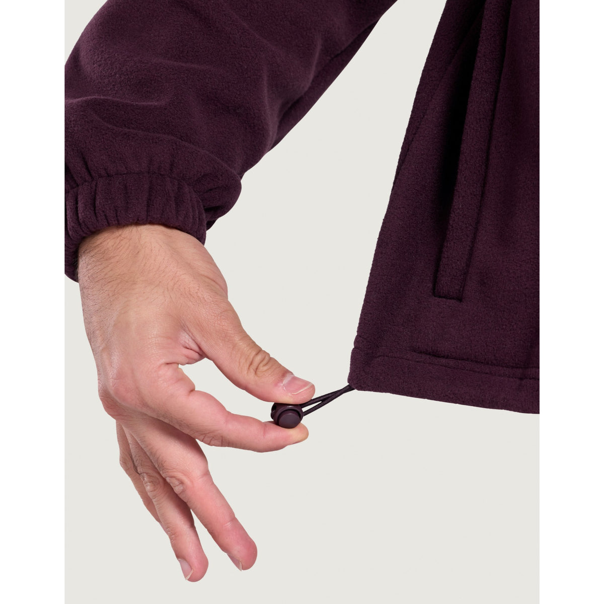 Gym+Coffee Half Zip Polar Fleece (Mens) - Grape Noir - photo 8
