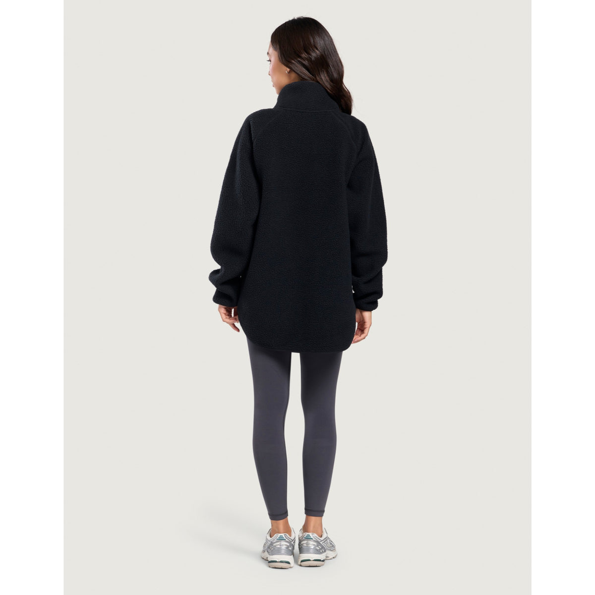 Gym+Coffee Horizon Longline Half Zip (Ladies) - Black - photo 2
