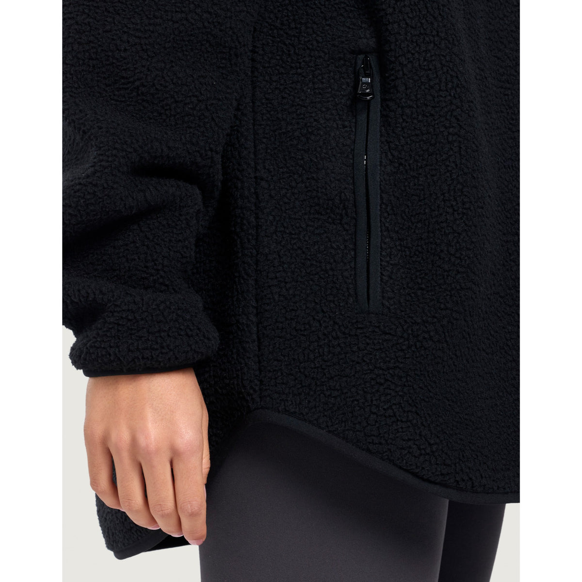 Gym+Coffee Horizon Longline Half Zip (Ladies) - Black - photo 6