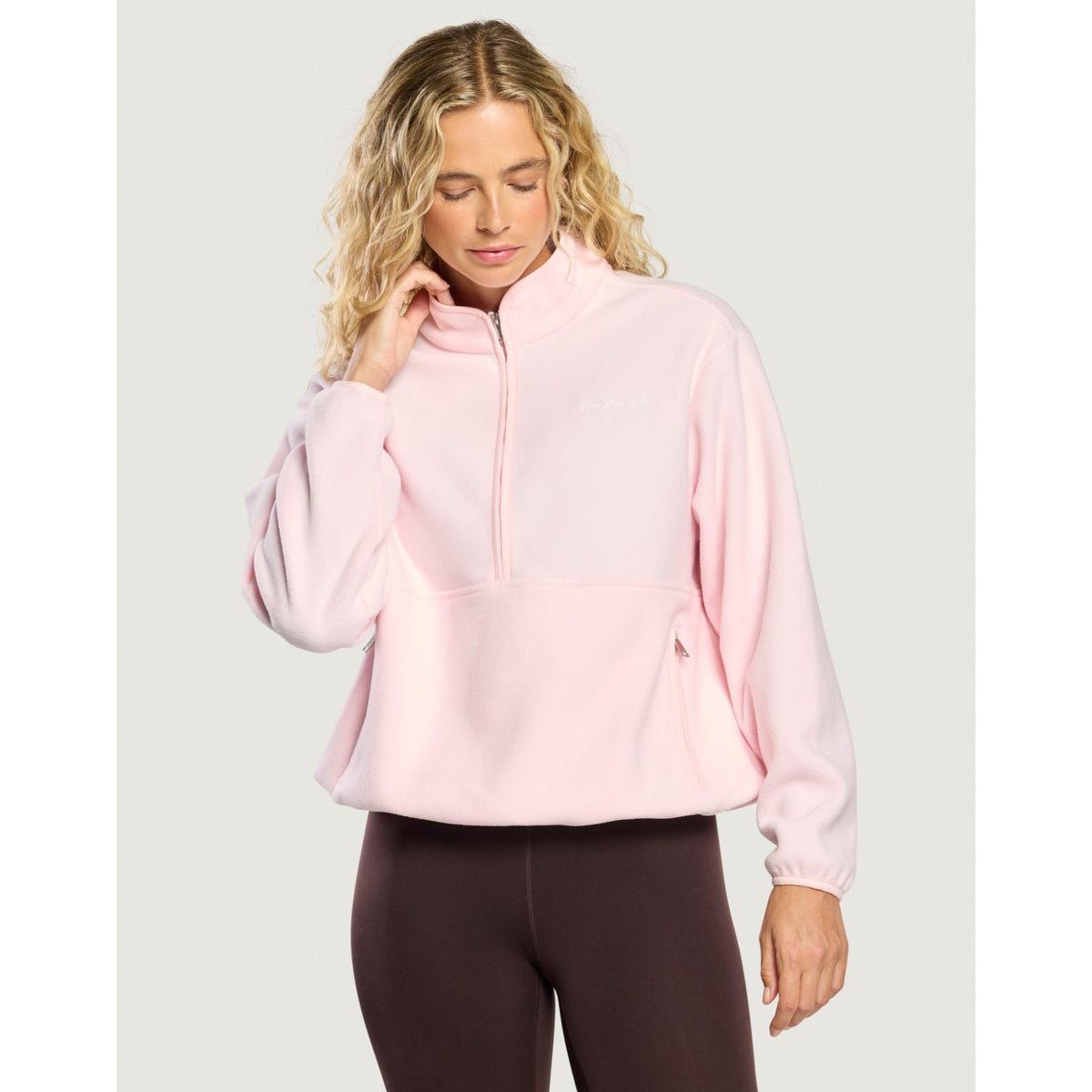 Gym+Coffee Polar Half Zip Fleece (Ladies) - Ballet Pink - photo 2
