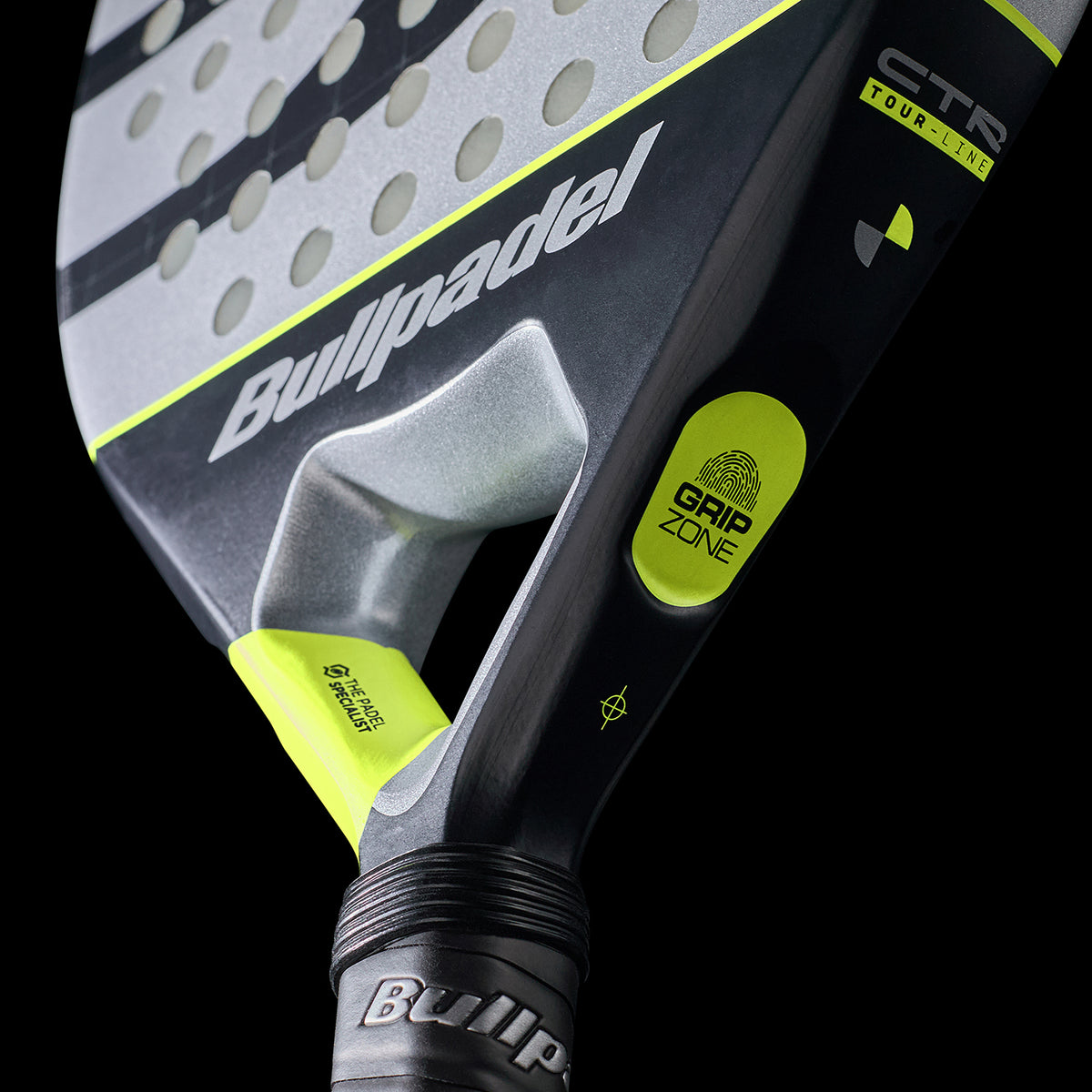 Bullpadel Indiga Control 26 padel racket, detail view