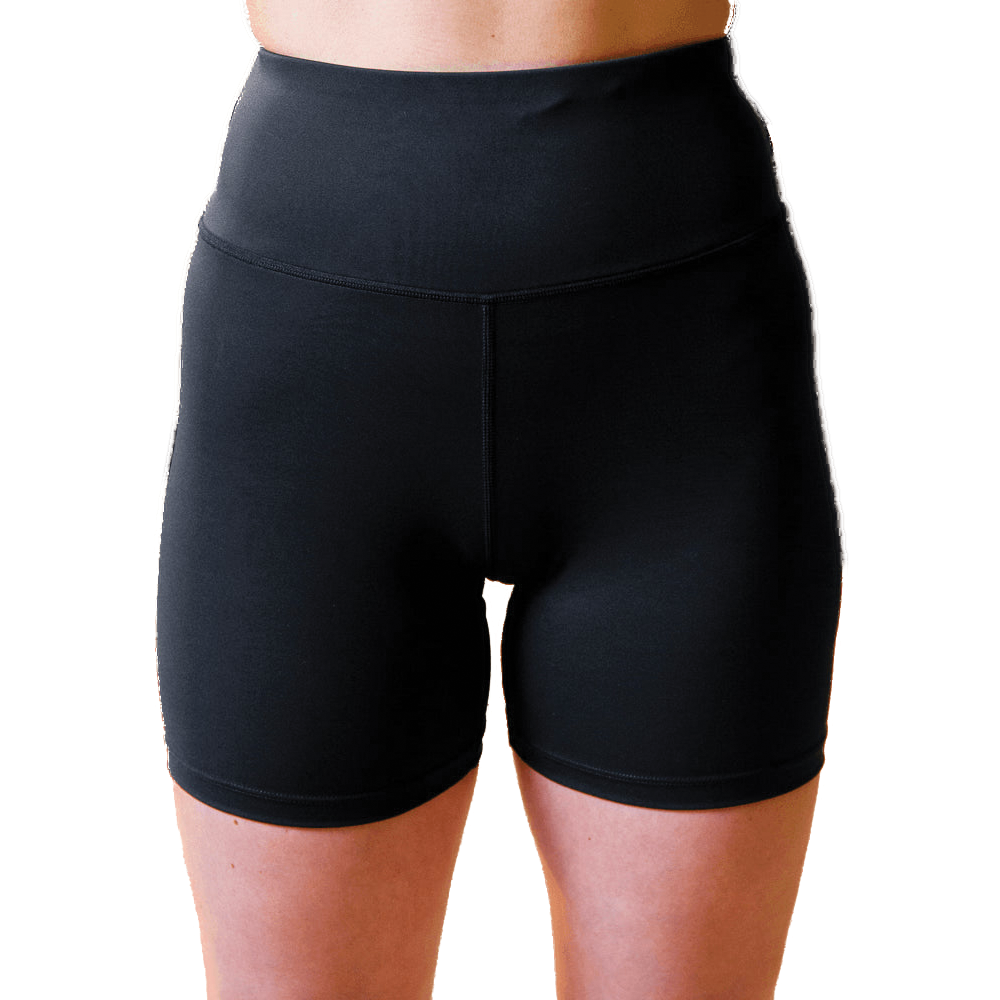 GymPlusCoffee Relentless Bike Shorts (Ladies) - Black