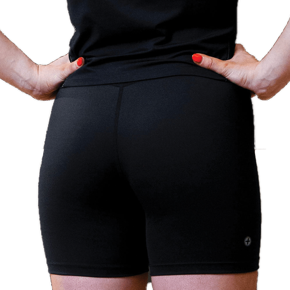 GymPlusCoffee Relentless Bike Shorts (Ladies) - Black