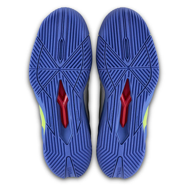 Wilson Rush Pro 4.5 All Court Tennis Shoes (Mens) - White / Amparo Blue / Safety Yellow