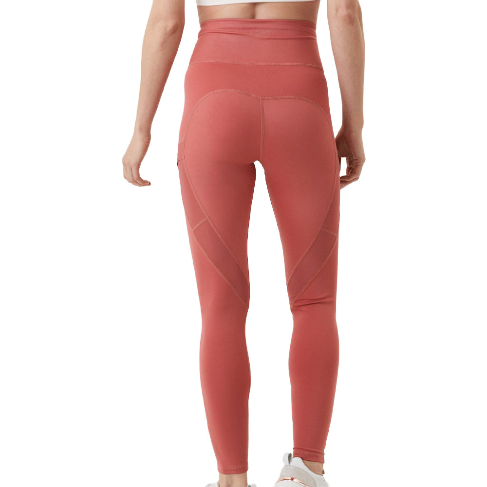 Bjorn Borg (Ladies) High Waist Shine Tights - Dusty Cedar