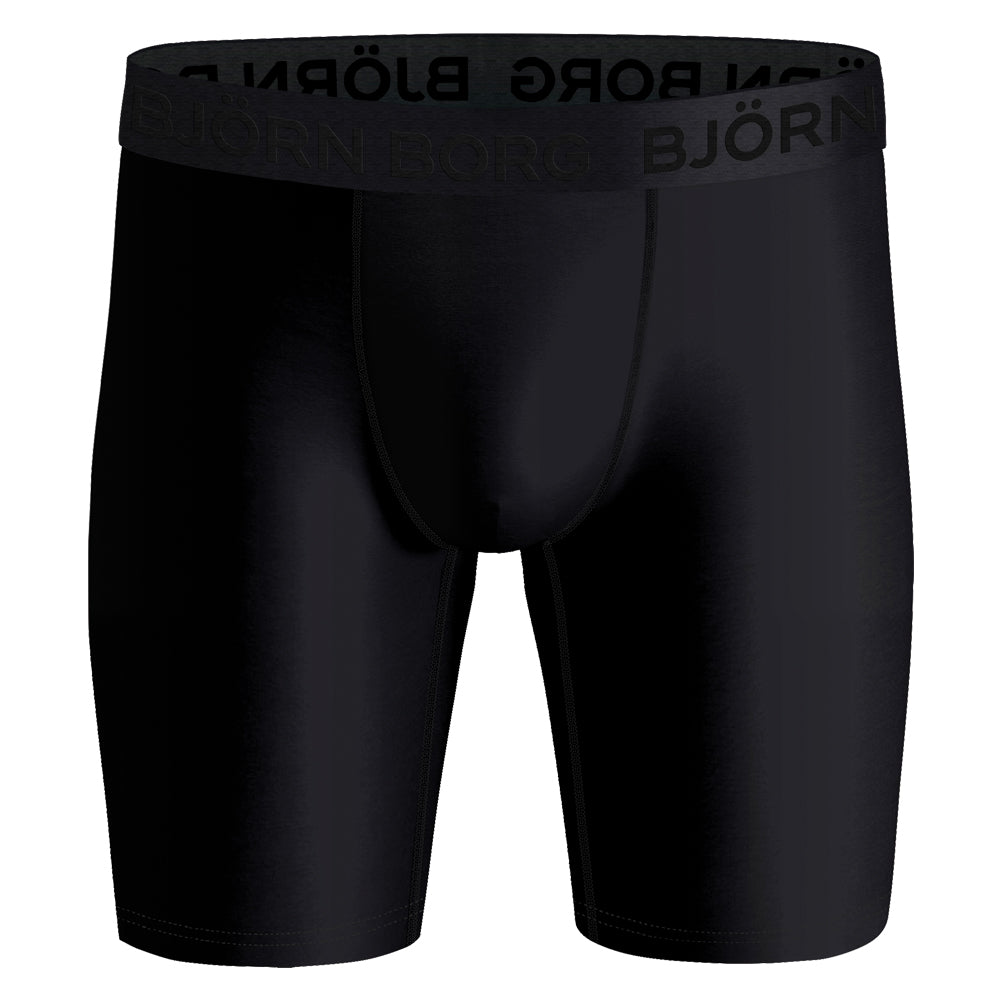 Bjorn Borg Performance Boxers Long Leg (Mens) - Black