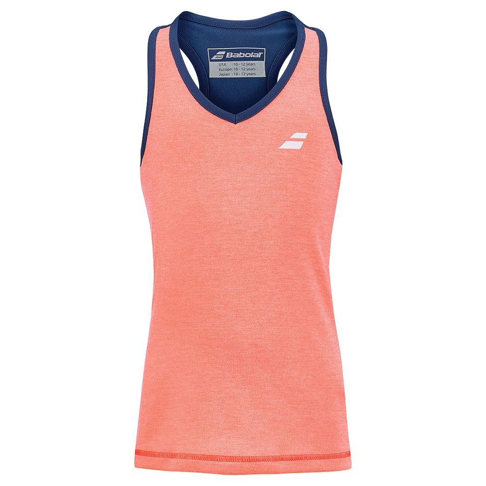 Babolat Play Tank (Girls) - Fluorescent Strike/Estate Blue