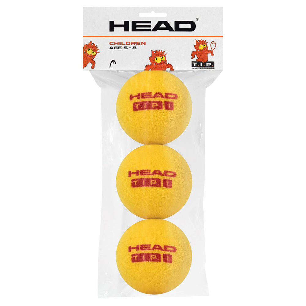 HEAD T.I.P Red foam lightweight Tennis Balls (Age 5-8)